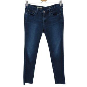 AG Adriano Goldschmied Womens 28 Stilt Cigarette Leg Dark Wash Blue Denim Jeans